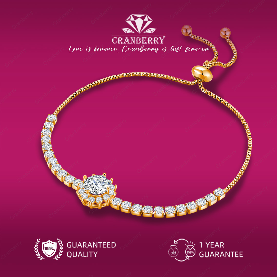 Sunflower Bracelet Champaigne Gold - B07-CG