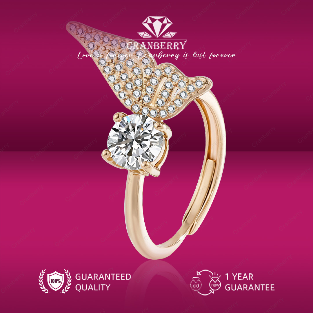 Butterfly Kiss Ring - R118 CG