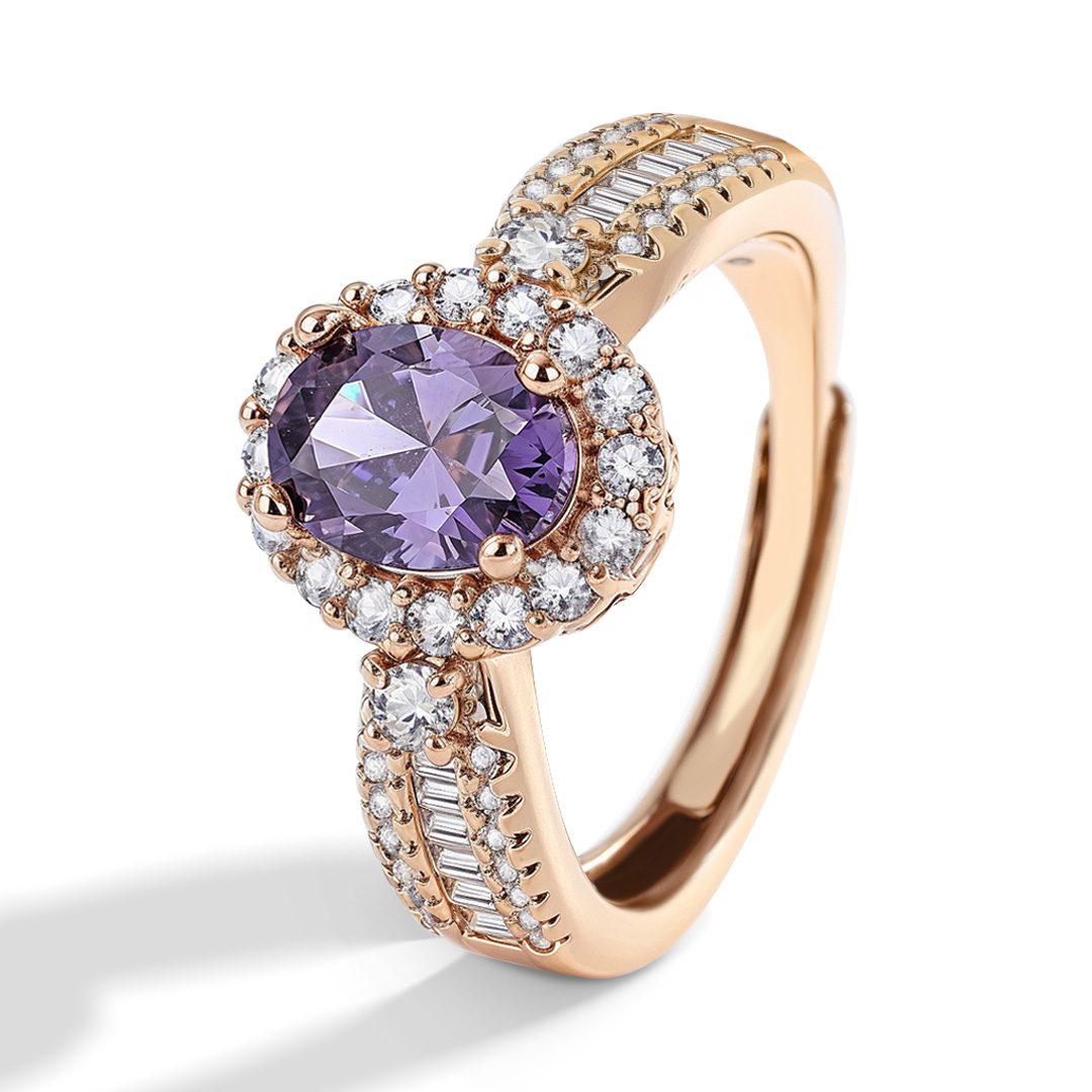 Lavender Bloom Ring - R61